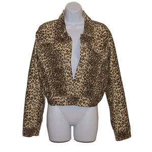 FUBU Vintage  Leopard Print Jacket